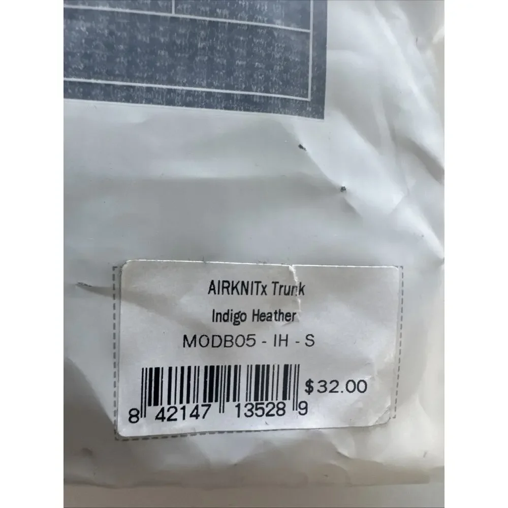Mack Weldon AIRKNITx Boxer Brief Men Size Small Indigo Heather